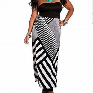 Black and white dress